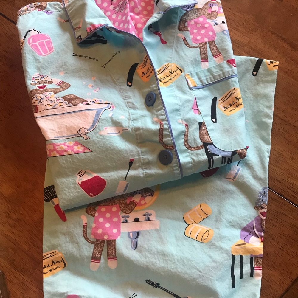 Nick & Nora pajamas XL bubble bath